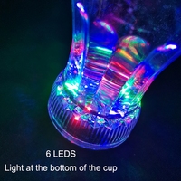 Verres à boire lumineux LED transparents de 12 oz en gros, logo personnalisé, gobelets luminescents pour mariages, événements scolaires, nouveau design