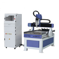 Routeur CNC à bois ATC haute précision 6090 compact avec table en fonte