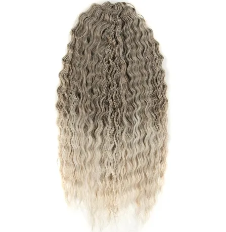 Rebecca deep wave synthetic braiding hair Crochet Braid Spiral water Wave Hair Extensions Curls Synthetic Curly Braiding Hair