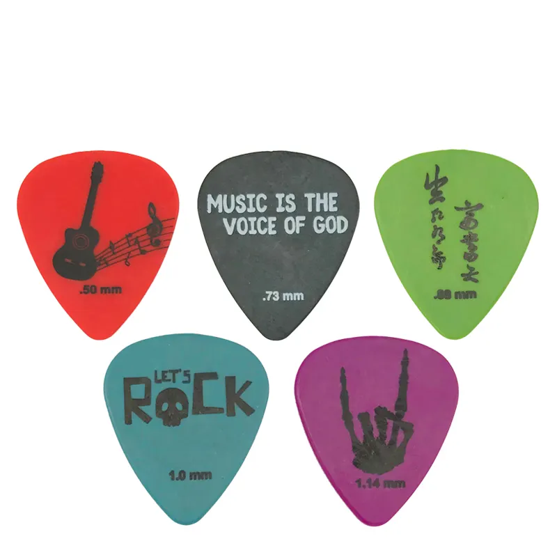 Guitar Pick Delrin Custom Logo Grip Matt Antiskid 0.46mm 0.71mm 1.0mm 1.2mm Acetal Delrin POM Guitar Picks