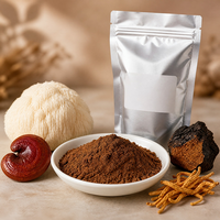 Café aux champignons Demeter en poudre instantanée, mélange 5-en-1 et 12-en-1 avec extrait de Reishi, Chaga, Crinière de lion et Cordyceps, support OEM