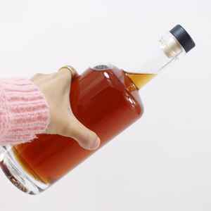 新しいデザインすべての種類のガラス瓶750ml 500ml 375ml 200ml 100ml異なる形状、異なる重量のウォッカ、ウイスキー - Product Image 5