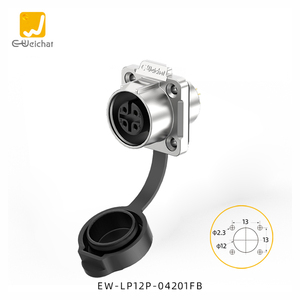 E-Weichat电源IP67 <span class=keywords><strong>2</strong></span> <span class=keywords><strong>3</strong></span> 4 5 6 7 8针工业电连接器LP12 M12防水航空工业电源连接器 - Product Image 6