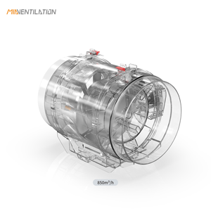 Ventilateur d'extraction de salle de bain à conduit flexible réversible en ligne de 900 m3/h, silencieux, à haut débit d'<span class=keywords><strong>air</strong></span>, 200 mm, ventilation forcée - Product Image 3