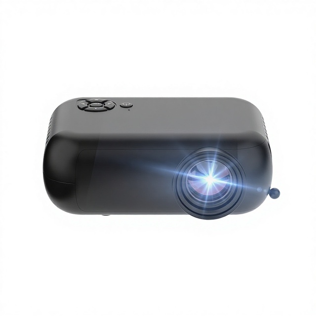 A10 LCD 1080P Built-In Battery Mini Portable Projector for Home Bedroom Bedside Use Mobile Phone Connection Wireless Large