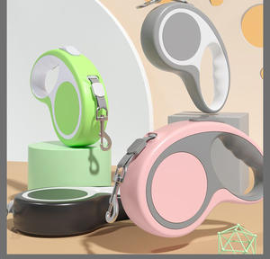 Laisse de chien rétractable portable de qualité supérieure en nylon résistant laisse d'entraînement solide multifonctionnelle <span class=keywords><strong>pour</strong></span> petits chiens moyens - Product Image 2