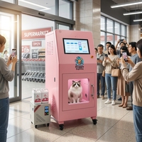 Máquina expendedora automática de lavado de mascotas, estación de baño para perros de acero inoxidable con integración Nayax para mercados globales