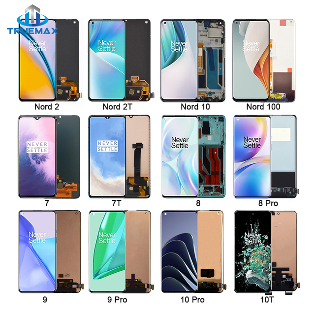 Replacement Original Oled Screen for Oneplus 8 8T 9 9R 10R 10 Pro Lcd Display With Frame for Oneplus 2 3 3T 5 5T 6 6T 7 7T