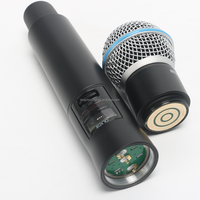 Systèmes sans fil professionnels en métal QLXD4 BETA58A : Microphone serre-tête, micro-cravate, micro portable UHF et micro de poche pour karaoké