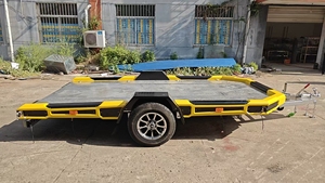 Semirremolque de aleación de aluminio de cama baja de 1001-1500kg Ozmatix de un solo <span class=keywords><strong>eje</strong></span> usado - Product Image 2