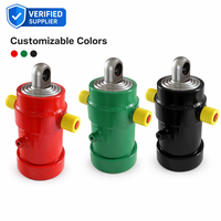 Vérin hydraulique télescopique pour remorques agricoles et véhicules à benne basculante, vérin de levage multi-étages avec couleurs au choix