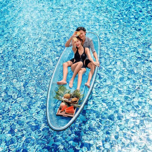 Magnifique kayak transparent en polycarbonate pour la photographie de voyage en plein air, canoë d'eau douce en bord de mer - Product Image 2