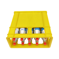 Caisse de transport pour 10 bouteilles de gaz en aluminium, boîte de rangement pour bouteilles de soda, caisse de transport pour CO2