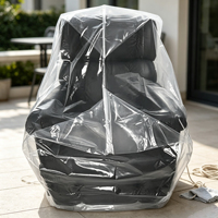 Housse de protection transparente en PE pour canapé, durable, imperméable et anti-poussière, pour déménagement et stockage, tailles personnalisées