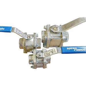 Vanne à boisseau sphérique Spirax Sarco série M10S2RB, 1/2" BSP PN40, vanne à boisseau sphérique 3 pièces, adaptée aux liquides et aux condensats - En stock - Product Image 2