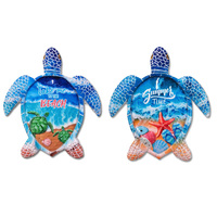 Cadeau de voyage en résine avec logo personnalisé Santorin Grèce Chypre Aimant de réfrigérateur âne souvenir