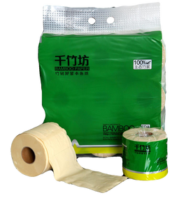 Chino 2 Ply privada personalizada etiqueta impresa de papel higiénico rollo de tejido - Product Image 5