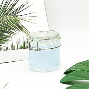 Frasco de vidrio con Clip de Metal, recipiente de almacenamiento de vidrio con tapa abatible - Product Image 5