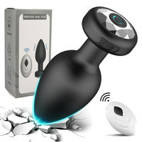 Vibromasseur anal 10 vitesses, plug anal, masseur de prostate, télécommande par application, acier inoxydable, rechargeable par USB, 100% étanche