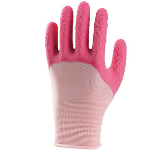 Guantes Recubiertos de látex y nailon para mujer, manoplas de espuma recubiertas de Palma, <span class=keywords><strong>color</strong></span> rosa, para trabajo y jardinería, 13 unidades - Product Image 2