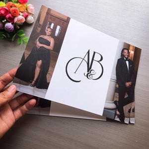 Brochures d'invitation de mariage personnalisées professionnelles, impression de livrets pliés en trois, magazine, livre, magazine de soins pour petites entreprises - Product Image 2