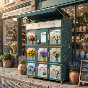 Máquina Expendedora de Flores Frescas JFP para Bodas y San Valentín, Dispensador de Ramos Refrigerado con Pantalla Táctil para Centros Comerciales, Eventos y Hoteles - Product Image 1