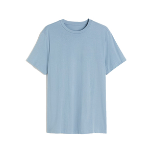 Camiseta Ligera de Mezcla de Algodón para Hombre, de Manga Corta y Hombros Ligeramente Caídos, para un Estilo Moderno - Product Image 1