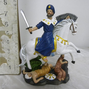 Figurines romaines et équestres en résine peintes à la main, personnalisées, art commémoratif pour la décoration de la maison - Product Image 6