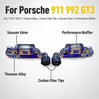 Sistema de Escape Valvetronic Catback de Aleación de Titanio OEM/ODM 992 para Porsche 911 992 GT3 4.0L 2017-2024, Mejora del Silenciador de Alto Rendimiento