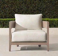 Klassisches Massives Teak-Outdoor-Sofa-Set UV-Beständig Umweltfreundlich Villa-Apartment-Garten-Sofa-Set Terrassen-Patio-Möbel Massivholz