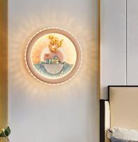 Postmodern lampu dinding kristal emas, lampu untuk ruang tamu latar belakang Tv kamar tidur lorong samping tempat tidur