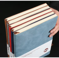 Agenda hebdomadaire A5 en cuir PU, carnet de bureau, 100 feuilles, reliure thermique