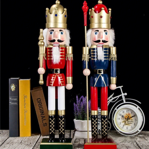 Artisanat peint de style britannique, Cascanueces Navidad <span class=keywords><strong>60</strong></span> <span class=keywords><strong>cm</strong></span> 24 pouces, décoration de Noël pour la maison - Product Image 3