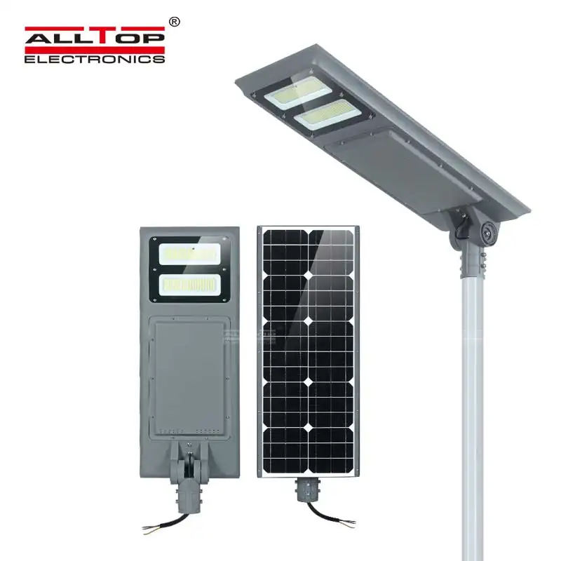 Alltop High Power Aluminium Waterdichte Ip67 Smd 100W Geïntegreerde Outdoor Hybrid Solar Licht Voor Tuin