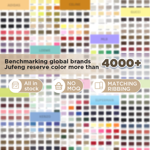Jufeng Oeko Chứng Nhận 235 GSM Hữu Cơ Vải Cotton 100% Nhuộm Dệt Kim Chải Kỹ Duy Nhất Đôi Sợi Đồng Bằng Dệt Jersey Cô Gái Áo Sơ Mi - Product Image 6