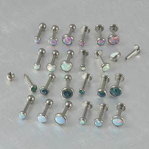Pendientes <span class=keywords><strong>de</strong></span> tuerca <span class=keywords><strong>de</strong></span> ópalo <span class=keywords><strong>Piercing</strong></span> <span class=keywords><strong>de</strong></span> espalda plana <span class=keywords><strong>de</strong></span> titanio Joyería Cartílago Labret Cartílago Tragus Oreja <span class=keywords><strong>Piercing</strong></span> <span class=keywords><strong>de</strong></span> <span class=keywords><strong>labio</strong></span> - Product Image 1