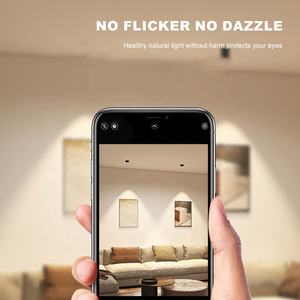 LOSO alto brillo hogar Hotel Oficina aluminio pared arandela 12W empotrable techo LED foco - Product Image 5