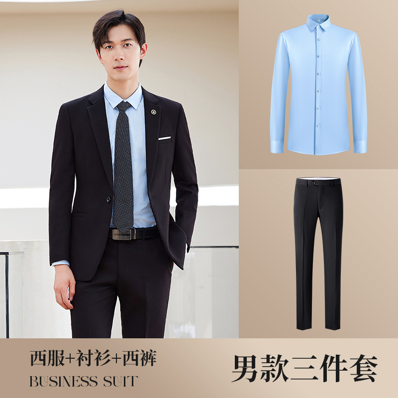 680 Black Men's Suit, 807 Shirt, 680 Men's Pants