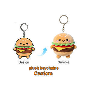 سلاسل مفاتيح دمى قطيفة مخصصة بكميات صغيرة، ألعاب سلاسل مفاتيح قطيفة مخصصة على طراز الكيبوب - Product Image 3