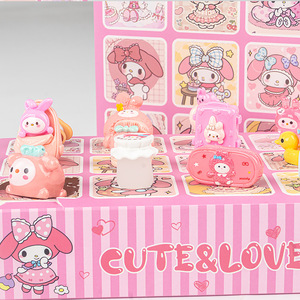 Lot de 12 figurines de jouets pour enfants, boîte surprise amusante à perforer pour la résine, récompenses pour étudiants, poupées de loterie, petits articles de stand - Product Image 2