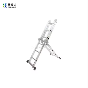 Échelle télescopique en aluminium multi-positions à 4 marches de 4,7 m |   Capacité de charge lourde de 150 kg |   Verrouillage automatique |   Certifié EN131 |   Maison industrielle - Product Image 6