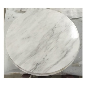 BOTON STONE Polished Natural Stone Furniture Guangxi White Marble Kitchen Countertop <strong>Round</strong> <strong>Table</strong> <strong>Top</strong> - Product Image 1