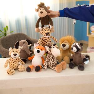 Juguetes de Peluche de Animales del Bosque: Jirafa, <span class=keywords><strong>Le</strong></span>ón, Mono, Perro, Tigre, Regalo de Actividades, Juguete de Peluche para Cumpleaños de Niños - Product Image 4