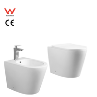 Ensemble WC et bidet mural en céramique pour salle de bain, vente en gros à prix réduit
