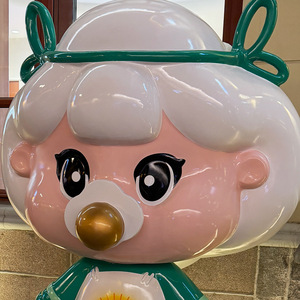Fiberglass Cartoon Sculpture Figure Outdoor Floor Mount <b>Large</b> Decorative <b>Ornament</b> - Product Image 4