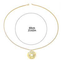 Magnifique Collier Pendentif Guitare Arabe Islamique Musulman Calligraphie Bismillah en Acier Inoxydable Bijoux Aïd Vente en Gros pour Femmes et Hommes