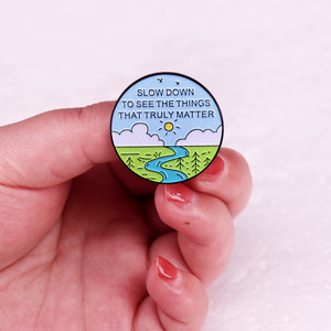 Chậm lại và hãy xem những gì thực sự quan trọng phụ kiện huy hiệu Trâm - Product Image 4