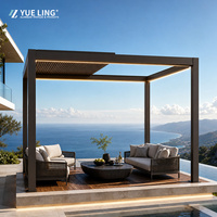 Toit à persiennes en aluminium personnalisé B2B pour les constructeurs et les entrepreneurs, pergola imperméable pour terrasse de piscine, protection solaire
