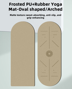 Tapis de <span class=keywords><strong>yoga</strong></span> et de Pilates en caoutchouc PU antidérapant de 5 mm, durable, avec logo personnalisé, idéal <span class=keywords><strong>pour</strong></span> la rééducation - Product Image 6