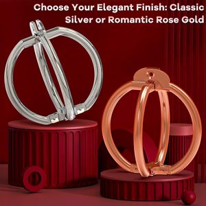 Esposas Metálicas para Juegos de Bondage, Juegos BDSM, Juguetes Sexuales para Adultos y Juegos SM, Esposas Cruzadas con Bloqueo para Parejas - Product Image 3